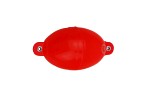 Buldo Oval kastflöte med metallringar röd 35mm 1-pack