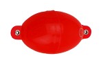Buldo Oval kastflöte med metallringar röd 45mm 1-pack