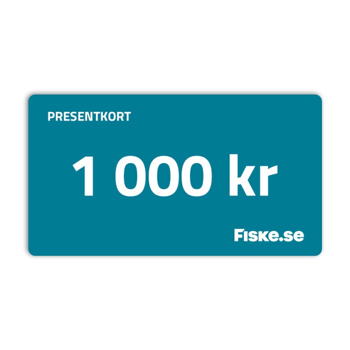 Presentkort 1000 kr