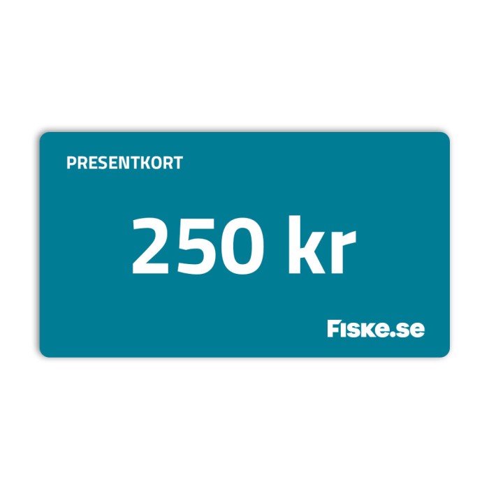 Presentkort 250 kr