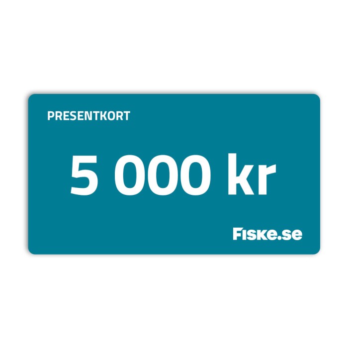 Presentkort 5 000 kr